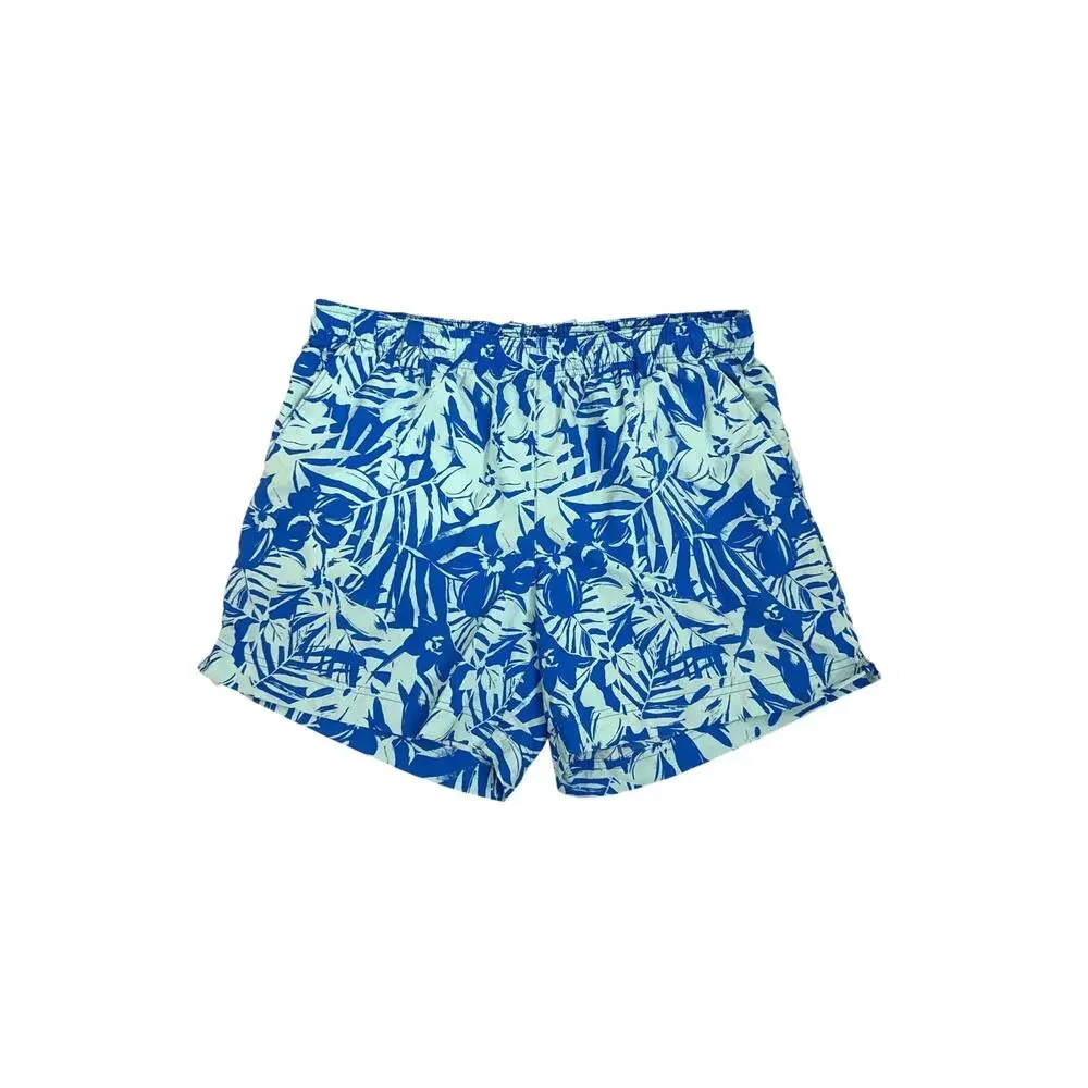 Columbia PFG Swim Suit Super Backcast Blue Tropical Board Bathing Shorts Large